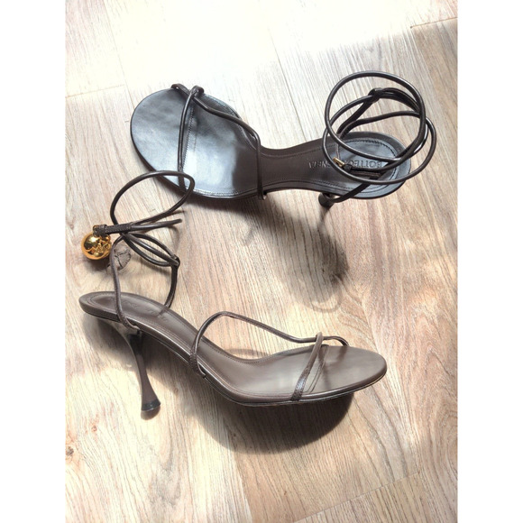 Bottega Veneta Stretch Barely There Sandal Strappy Heels Womens EU 39 - Picture 8 of 14
